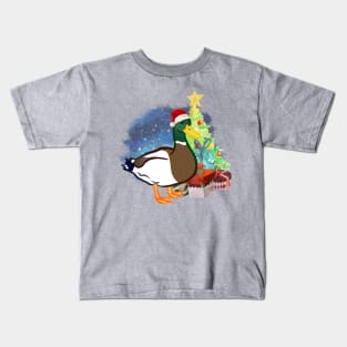 A Duck Christmas Kids T-Shirt